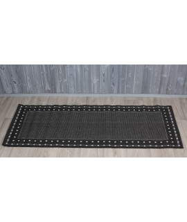 Käyävämatto NATURA MUSTA/VALKEA