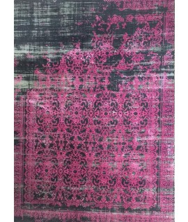  Современный ковер "LEO" 3472 черный-лиловый