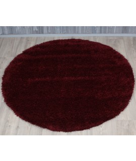 Pyöreä matto SUPER SHAGGY PUNAINEN