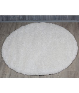 Pyöreä matto SUPER SHAGGY VALKOINEN