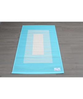 Paperinarumatto TAIKA Turkoosi/Luonnonvalkoinen