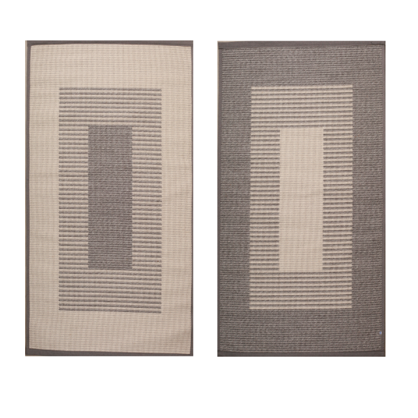 Matto LAKEUS Harmaa-Luonnonvalkoinen