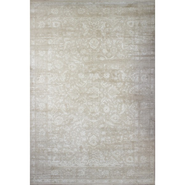  Современный ковер "LEO" 3474 бежевый-белый