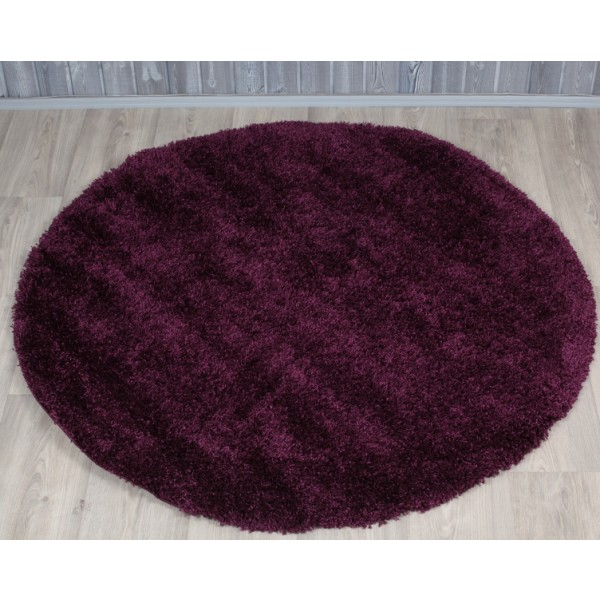 Pyöreä matto SUPER SHAGGY LILA
