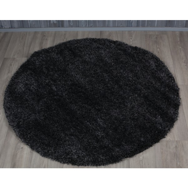 Pyöreä matto SUPER SHAGGY HARMAA
