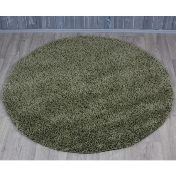 Pyöreä matto SUPER SHAGGY VIHREÄ