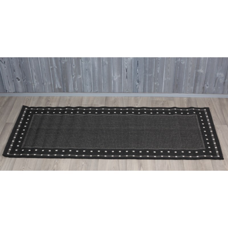 Käyävämatto NATURA MUSTA/VALKEA