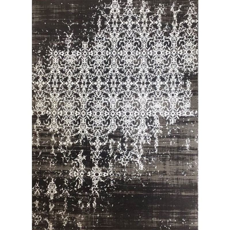  Современный ковер "LEO" 3473 черный-белый