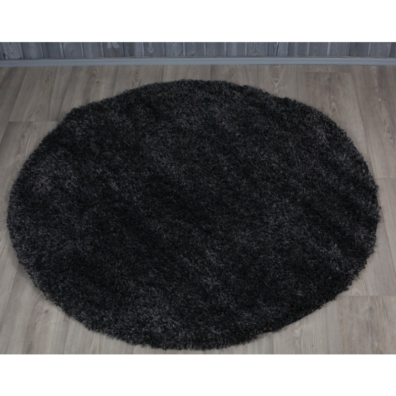 Pyöreä matto SUPER SHAGGY HARMAA