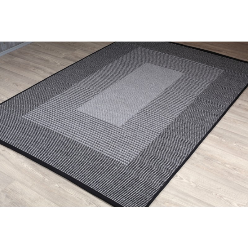 Puuvillamatto TAIKA Hopea-Musta