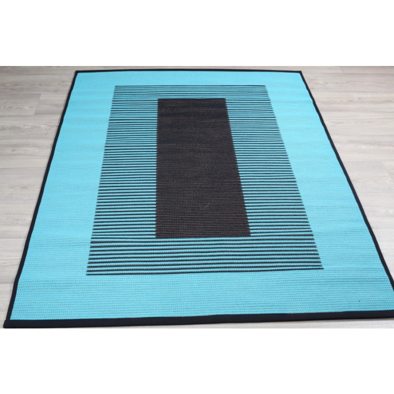 Paperinarumatto TAIKA Musta/Turkoosi