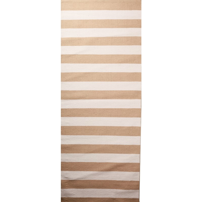 Puuvillamatto TEIJA Beige-Valkoinen