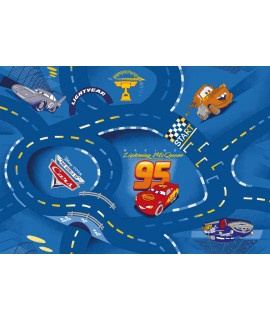 Lasten matto AUTOJEN MAAILMA SININEN