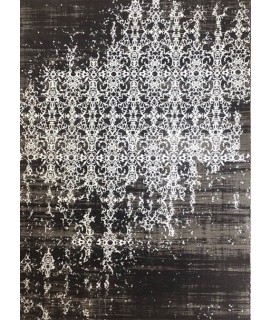  Современный ковер "LEO" 3473 черный-белый
