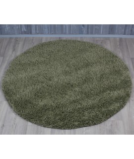 Pyöreä matto SUPER SHAGGY VIHREÄ