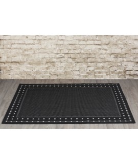 Matto NATURA MUSTA VALKOINEN